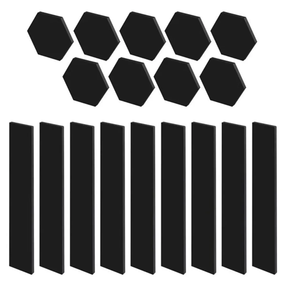 Emos GoSmart Lines fekete, 9 részből álló, 34 W, RGBIC dimmelhető, WiFi LED lámpa #1