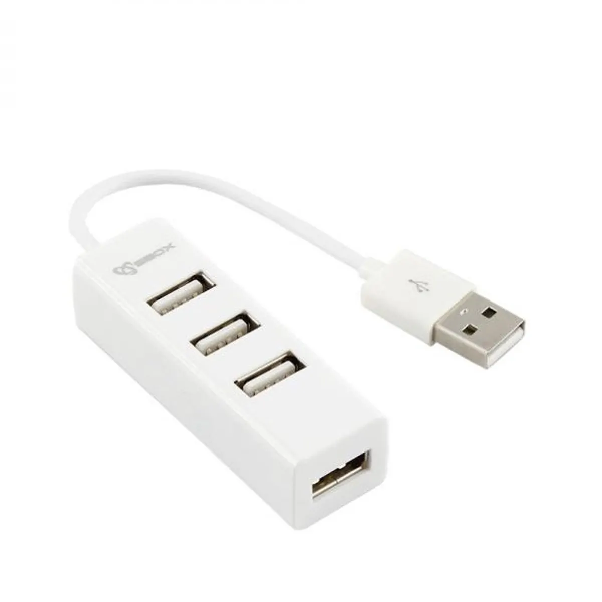 Sbox H-204W 4 portos fehér USB HUB #1
