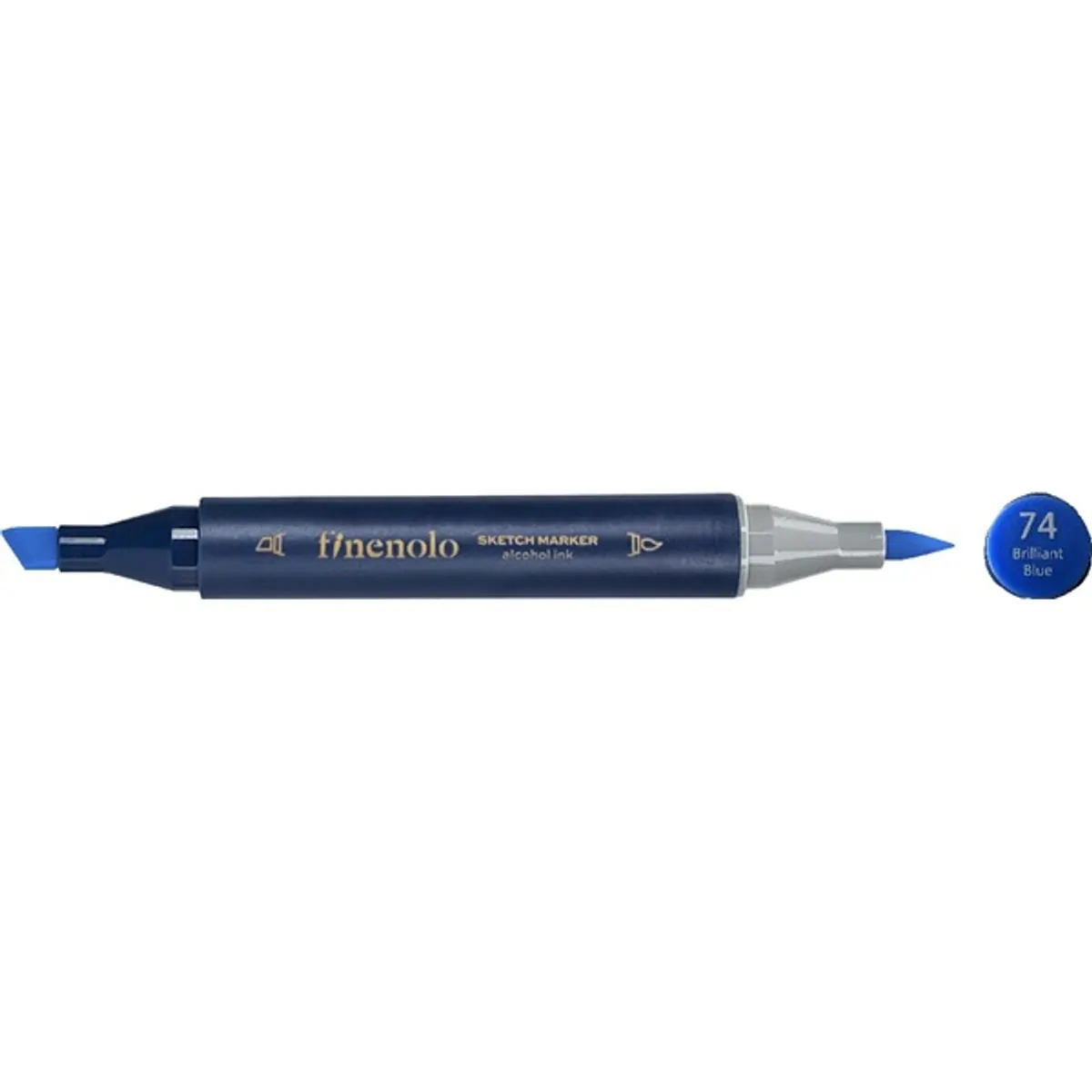 Deli Finenolo 74 - Brilliant Blue kétvégű permanent ART marker #1