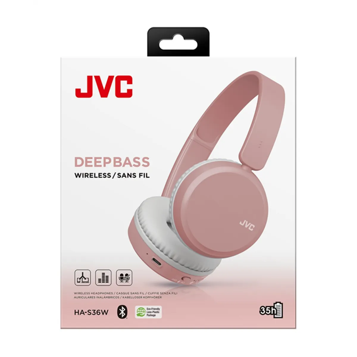JVC HA-S36W-P-U púder rózsaszín Bluetooth fejhallgató #5