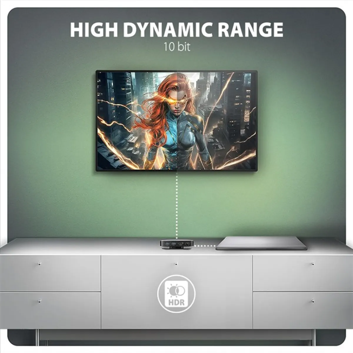 Axagon HMC-UFO USB-C 10Gbps UFO 9in1 hub #9