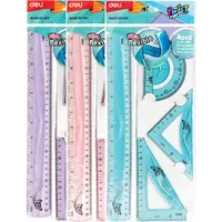 Deli Twist Me 30 cm-es 4 db-os vegyes színű hajlékony vonalzókészlet #1