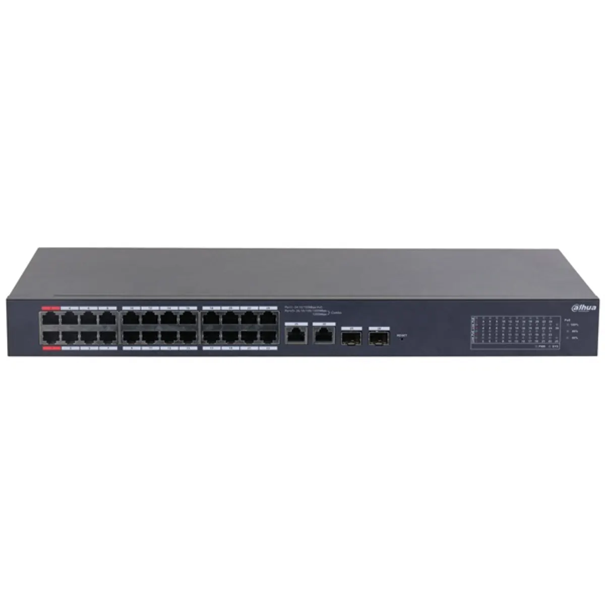Dahua CS4226-24ET-375 24x10/100 Mbps PoE + 2x1 Gbps RJ-45/SFP Combo Uplink/375W/Cloud Managed PoE Switch #2