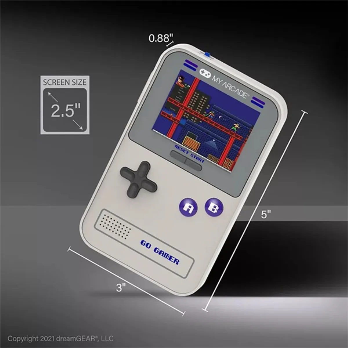 My Arcade DGUN-3910 Go Gamer Classic 300in1 szürke-lila hordozható kézikonzol #6