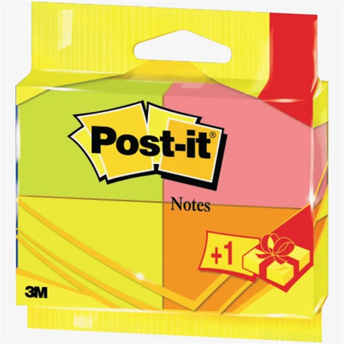 Post-it 6812P neon 3+1db jegyzettömb #1