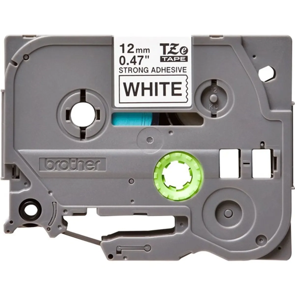 Brother TZe-S231 0.47" 12mmx8m fehér/fekete erős tapadású szalag #1