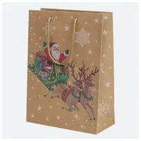 IRIS Karácsonyi ajándéktasak, EKO kraft papír, 230x320x110 mm, különböző színekben és mintával #6
