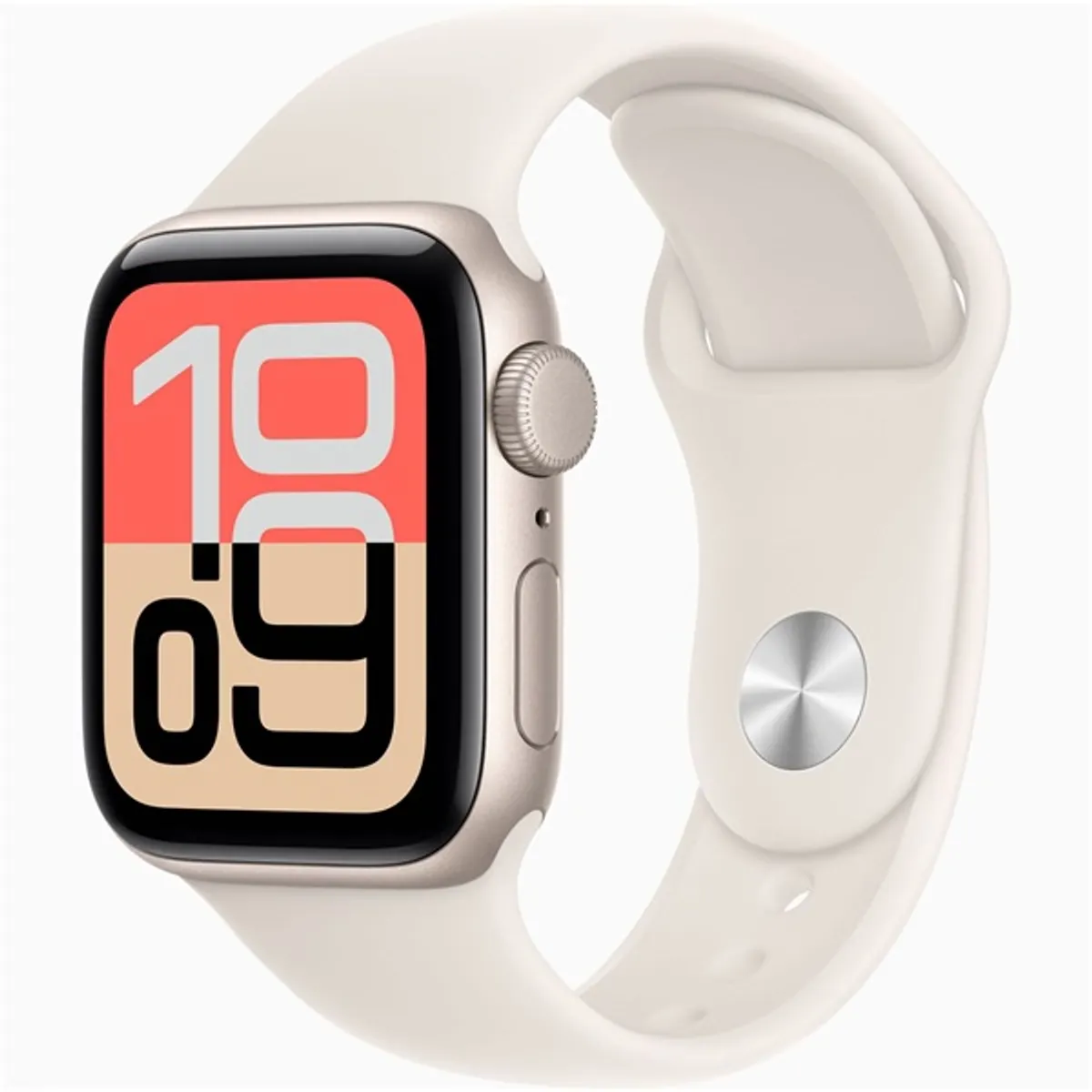 Apple Watch SE3 GPS-es (40mm) csillagfény alumínium tok, csillagfény M/L sportszíjas okosóra #1
