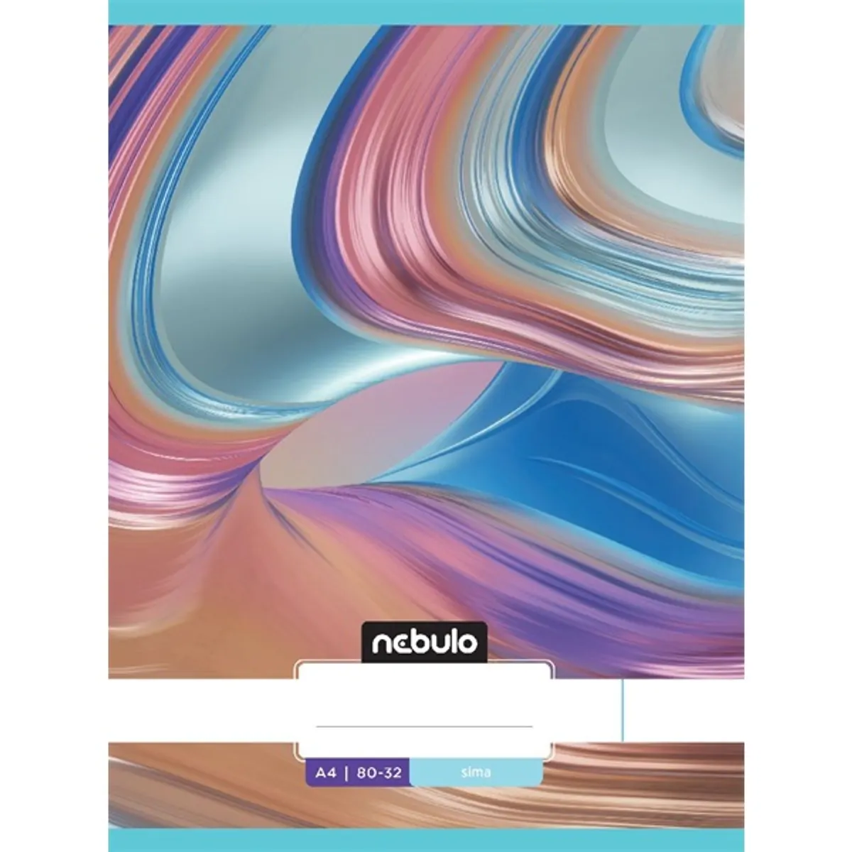 Nebulo L-Design A4 80-32 tűzött sima füzet #10