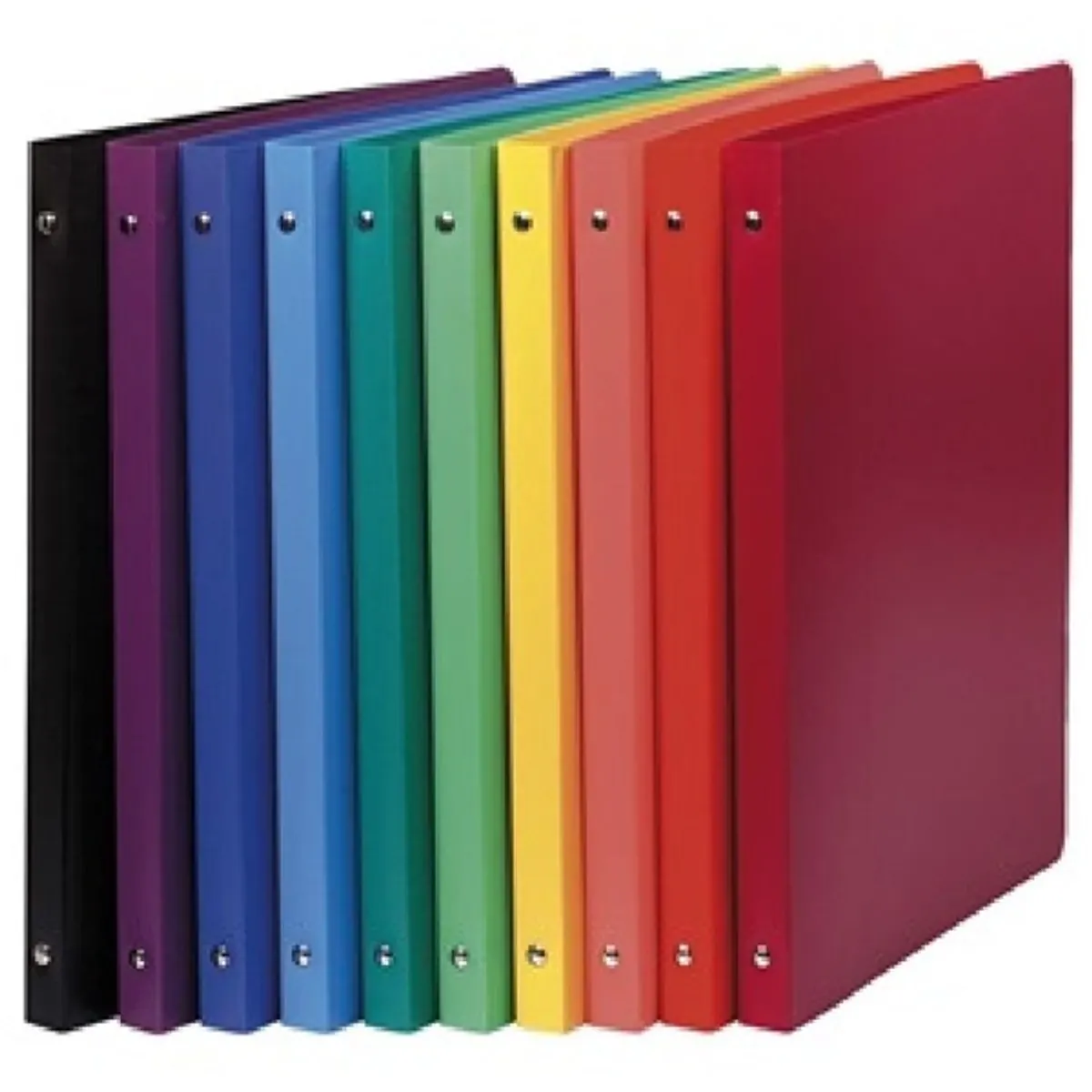 Exacompta Opaque A4 4 gyűrűs 20 mm gerinccel PP fekete gyűrűskönyv #1