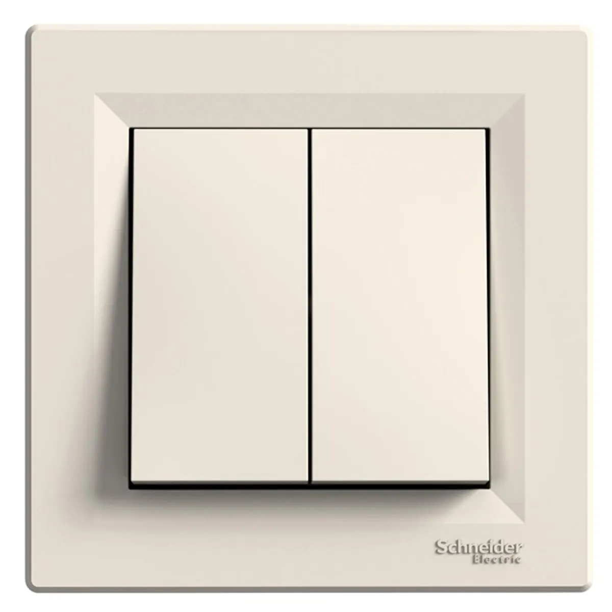 Schneider EPH0600123 ASFORA rugós bekötésű bézs kettős váltókapcsoló #1