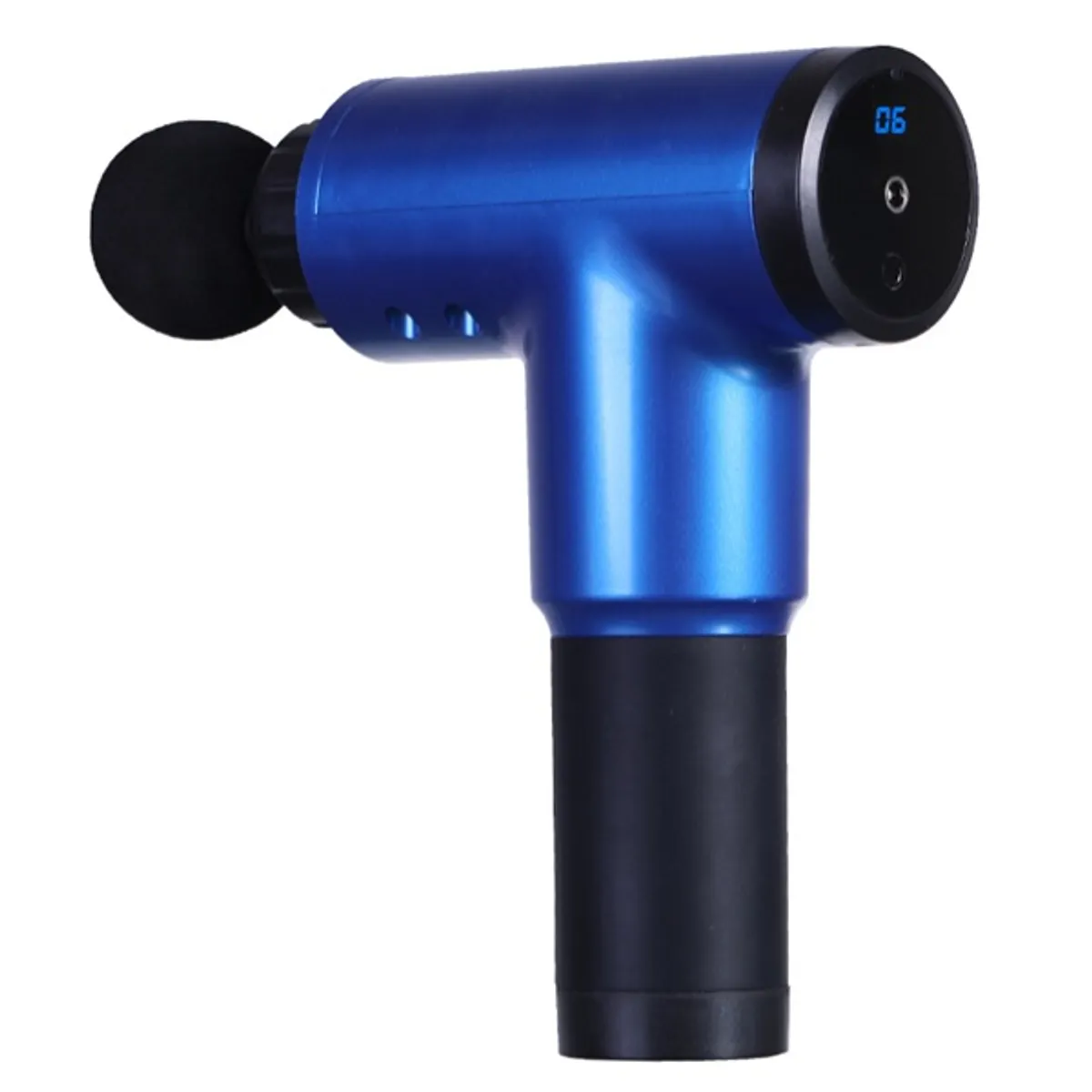 Iris KT-011-BL kék masszázs pisztoly 4 adapterrel #1