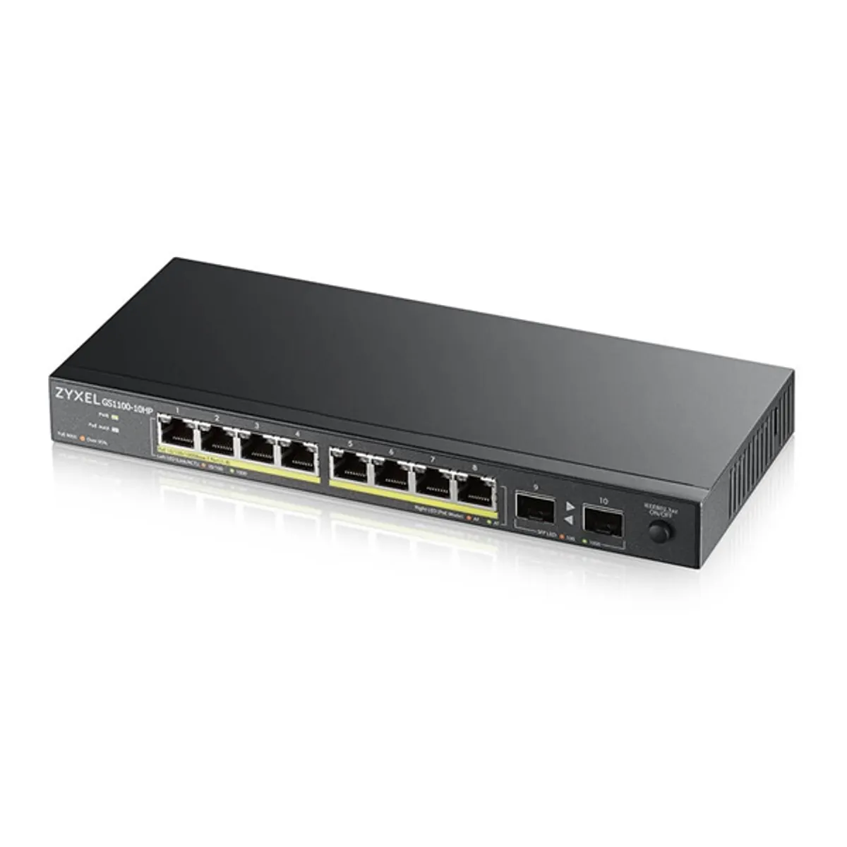 ZyXEL GS1100-10HP 8x GbE LAN PoE (120W) 2x GbE SFP port PoE switch #1
