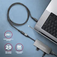 Axagon BUCM32-CF10AB 1m USB C fekete hosszabbító kábel #4