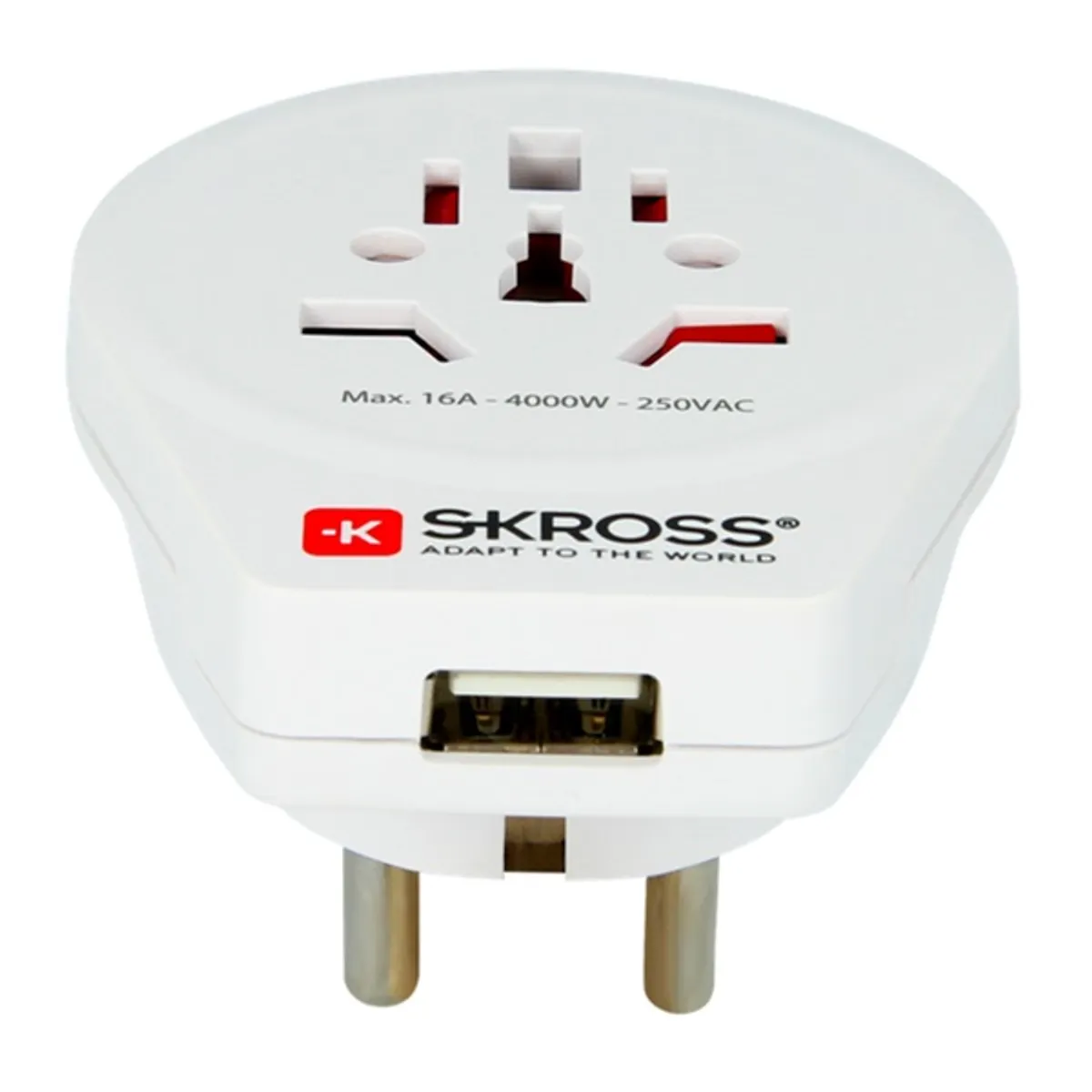 SKROSS 1.500266 World to Europe USB - csatlakozó átalakító európába utazóknak + USB #2