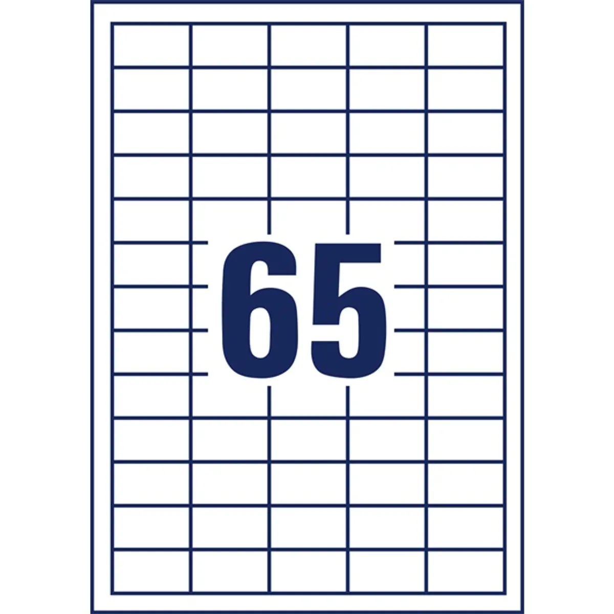 Avery 6121-65 38 x 21,2 mm univerzális 50+15 lap 4225 db-os etikett #3