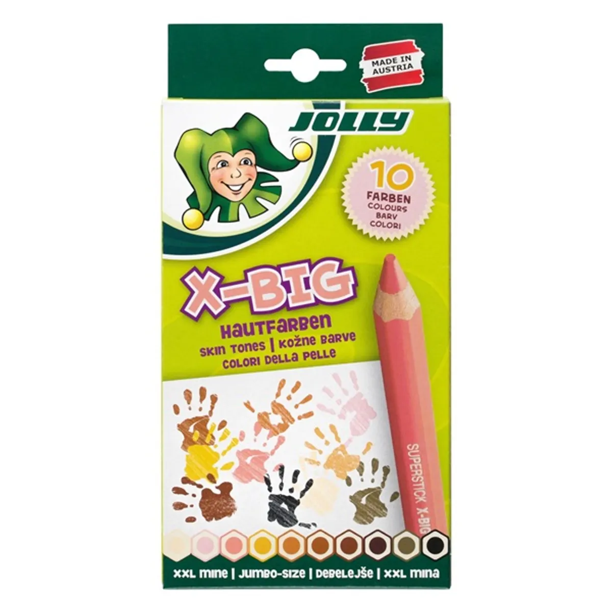 Jolly X-Big Skin Tones extra vastag 10 darabos színesceruza készlet #1