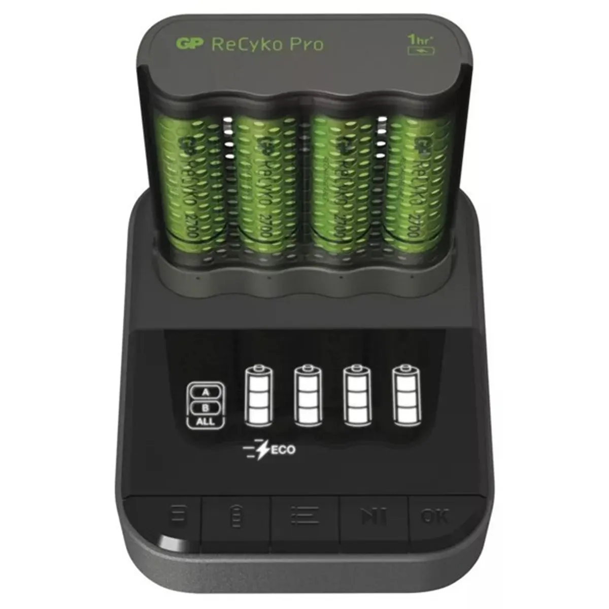 GP Pro P461 akkumulátor töltő, dokkoló + 4×AA GP ReCyko 2700mAh akkumulátor #1