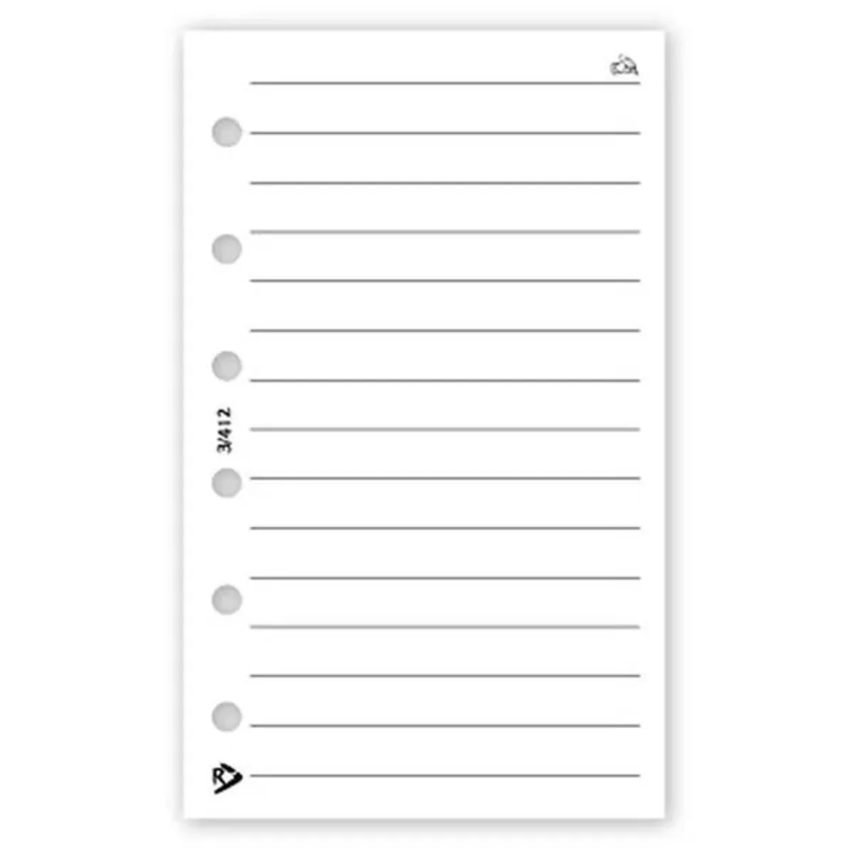 Realsystem 3/412 vonalas jegyzet gyűrűs naptár kiegészítő #1