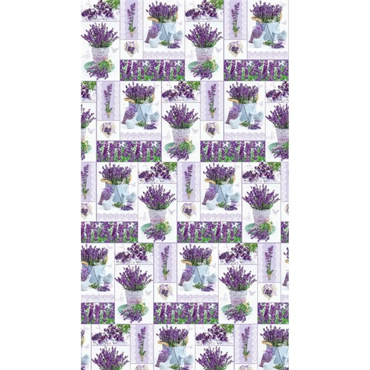 IRIS tekercses csomagoló papír, levendula, különböző mintákkal, 200x70cm, 60g/m2 #1