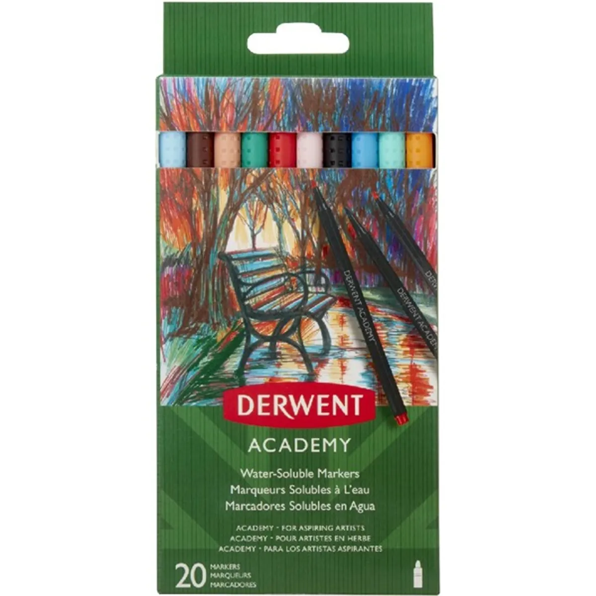 Derwent Academy 20db-os akvarel filckészlet #1