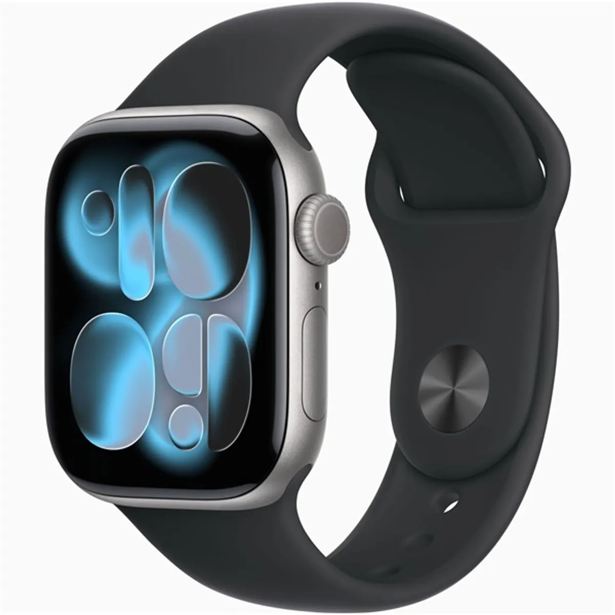 Apple Watch S11 GPS-es (42mm) asztroszürke alumínium tok, fekete S/M sportszíjas okosóra #1