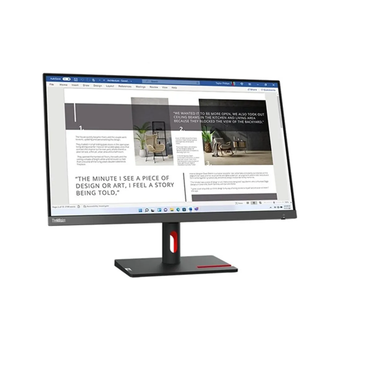 Lenovo 27" S27i-30 ThinkVision FHD IPS 100Hz VGA/HDMI fekete monitor #3