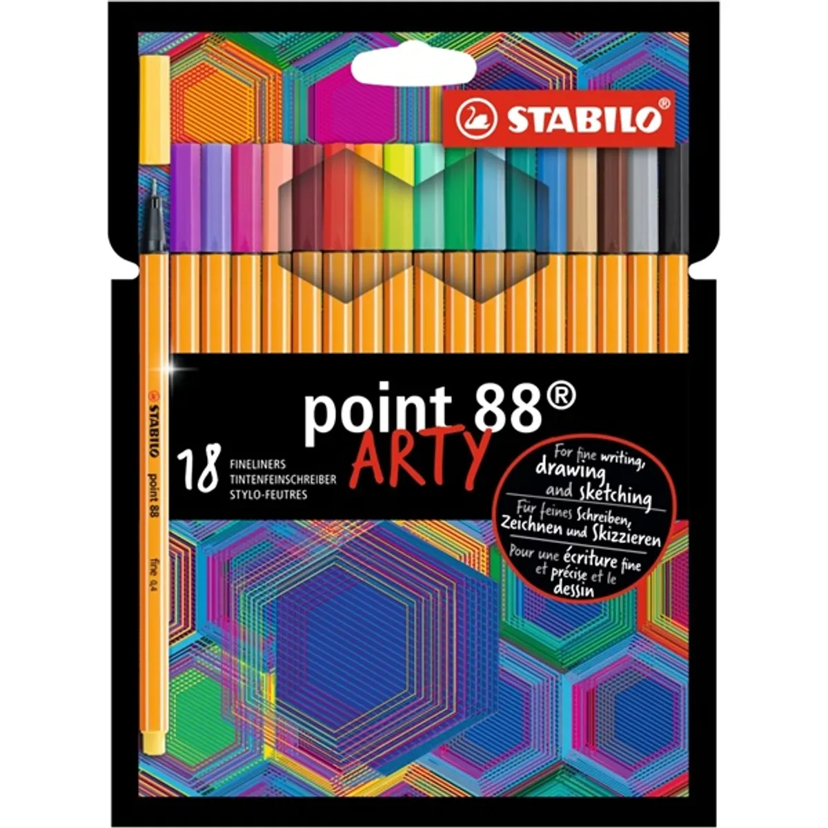 Stabilo ARTY Point 88 18db-os vegyes színű tűfilc készlet #1