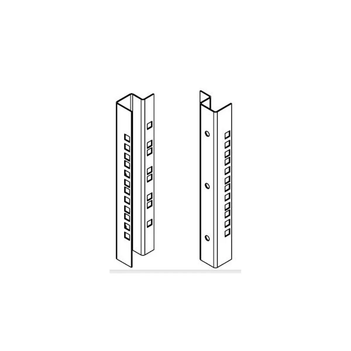 Legrand EBR16U 19" profilsín készlet Evoline fali szekrényhez #1