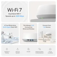 TP-Link Deco BE25(2-pack) BE3600 fehér otthoni mesh Wi-Fi 7 rendszer (2db) #3