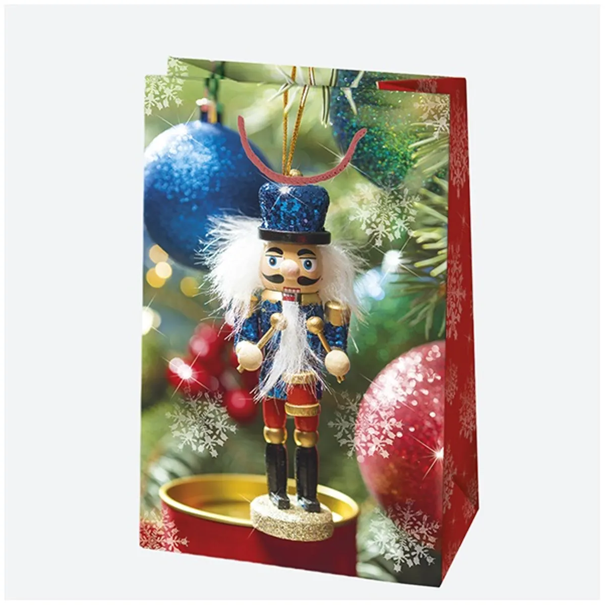 IRIS Karácsonyi ajándéktasak, 100x160x60 mm, különböző mintákkal fotókkal #4