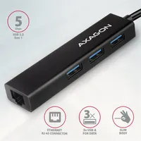 Axagon HMC-GL3A SuperSpeed USB3.2 Gen 1 C HUB + Gigabit LAN #2