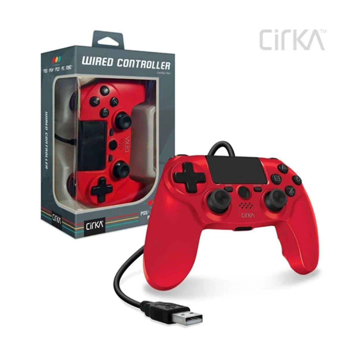 Cirka M07527-RD NuForce PS4/PC/Mac vezetékes piros kontroller #1