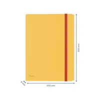 Leitz COSY mobil PP meleg sárga extra tasakos gumis mappa #2