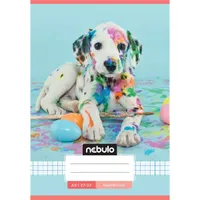 Nebulo Cuki minták A5 27-32 tűzött kockás füzet #2