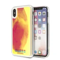 Guess iPhone X/XS rózsaszín/homok sötétben világító tok #2