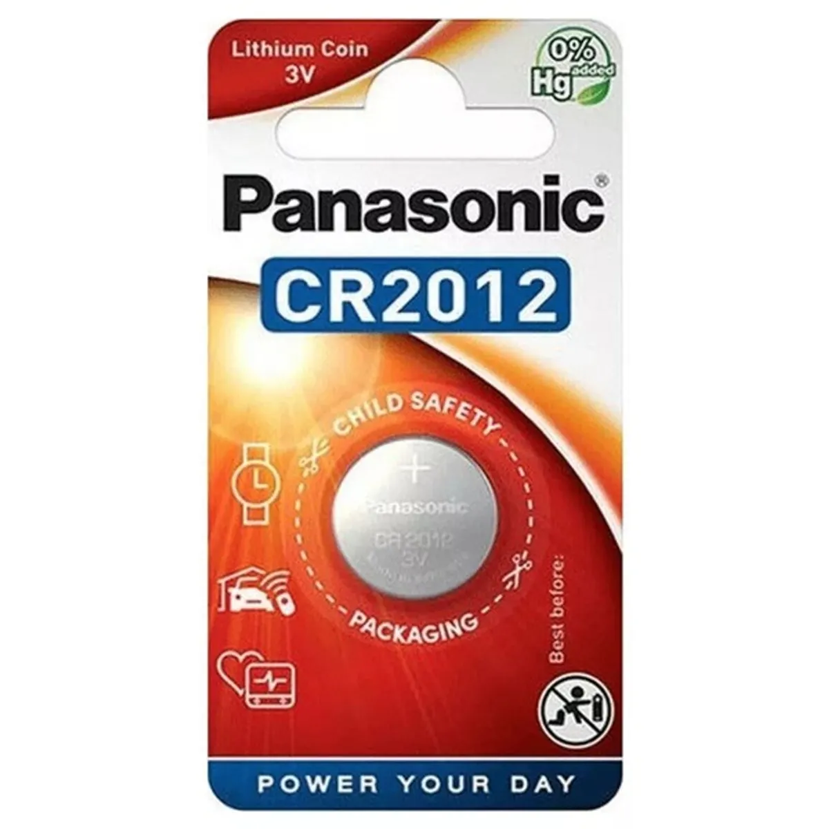 Panasonic CR2012 3V lítium gombelem 1db/csomag #1