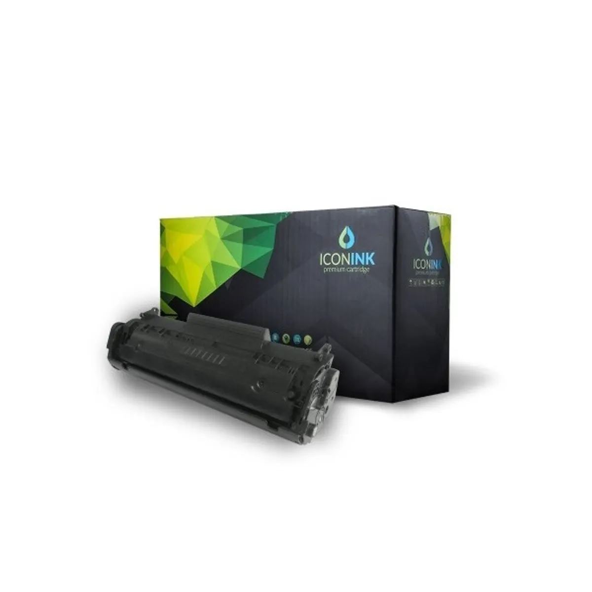 Iconink HP Q2612A Canon FX9  FX10  CRG-303  CRG-304 utángyártott 2000 oldal fekete toner #1