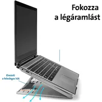 Kensington K50420EU SmartFit Easy Riser Go 17" állítható ergonómiai laptop állvány #7