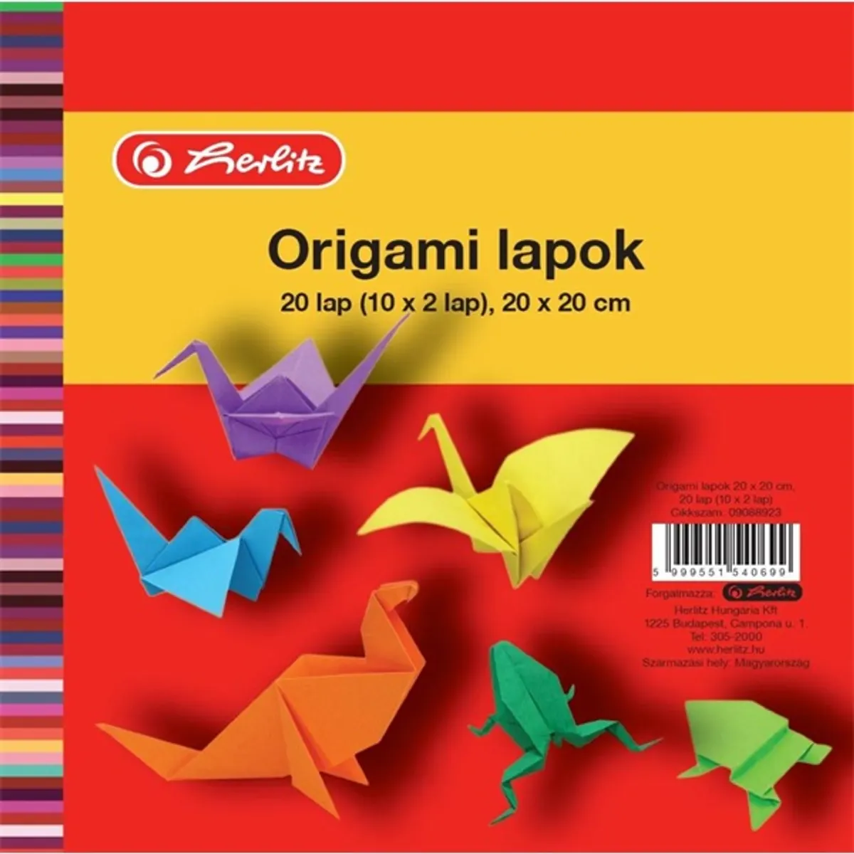 Herlitz 20x20cm 20ív origami lap #1