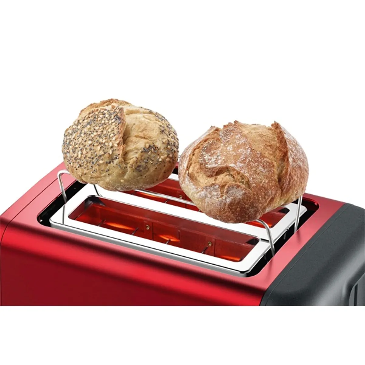 Bosch TAT3P424 DesignLine piros-fekete 2 szeletes kenyérpirító #6