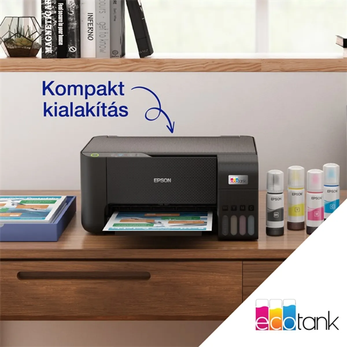 Epson EcoTank L3230 színes nyomtató MFP, USB, 8100/6500 oldal tinta a dobozban #9