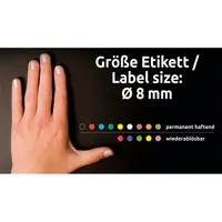 Avery 3012 8mm 416db-os zöld jelölőpont #3