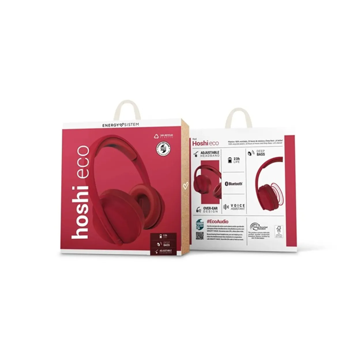 Energy Sistem EN 457557 Hoshi Eco Red Bluetooth piros fejhallgató #6