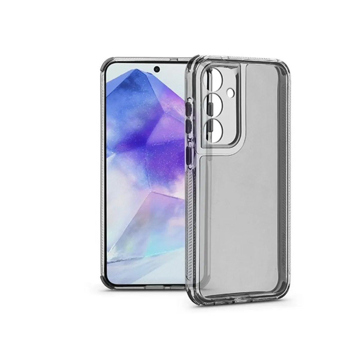 Haffner HF324086 Samsung SM-A556 Galaxy A55 5G Matrix Clear kameravédős átlátszó szilikon tok #1