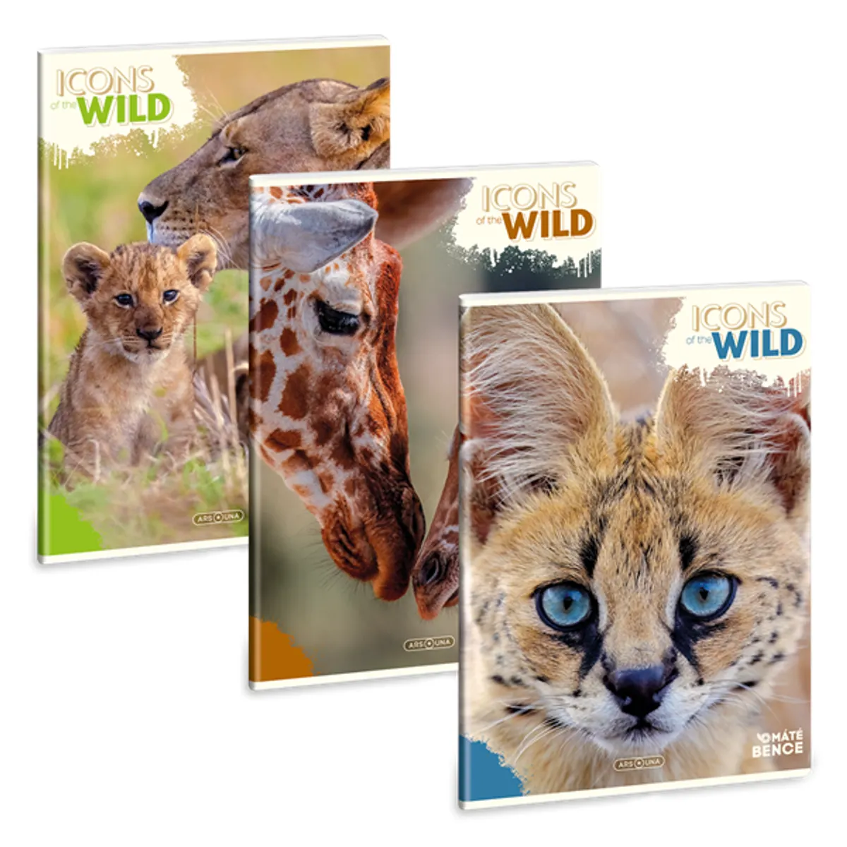 Ars Una Icons of the Wild 25 (5492) A4 extra kapcsos kockás füzet #2