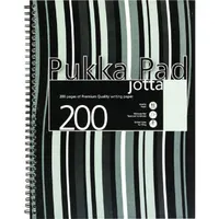 Pukka Pad Jotta Pad A4 PP 200 oldalas fekete csíkos vonalas spirálfüzet