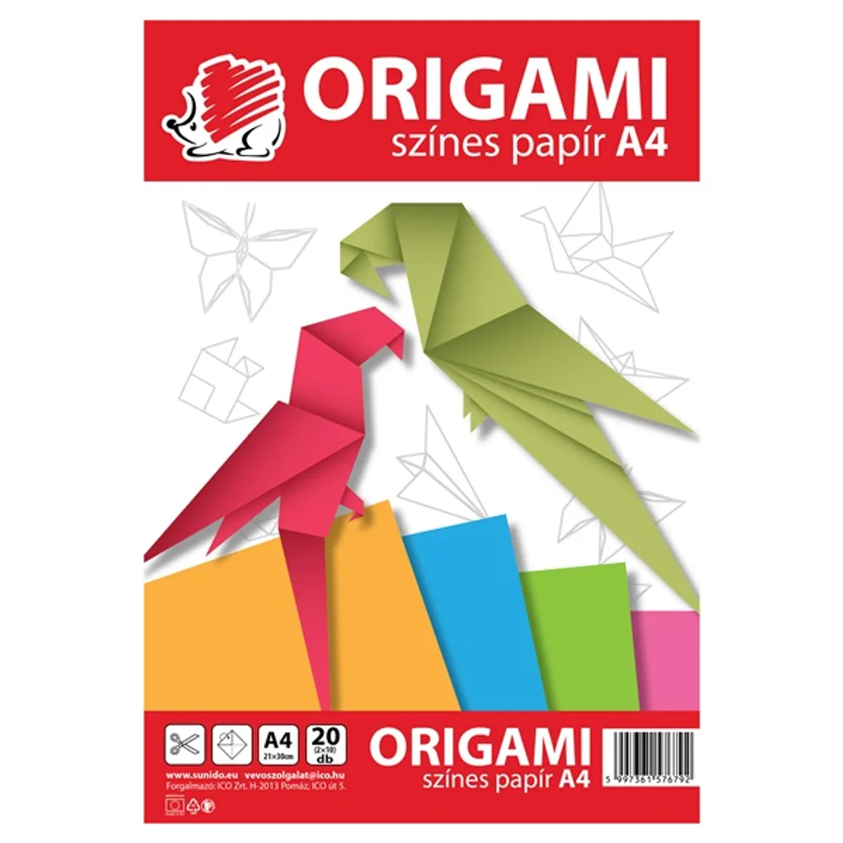 ICO Süni A4 20 lap origami lapok #1