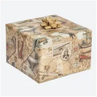 IRIS Karácsonyi tekercses KRAFT csomagolópapír,  200x70cm, különböző mintákkal, 60g/m2 #5