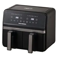 Hausberg HB-2373NG 2200-2400W dupla kosaras fekete 8,4 L forrólevegős sütő (air fryer/airfryer) #3